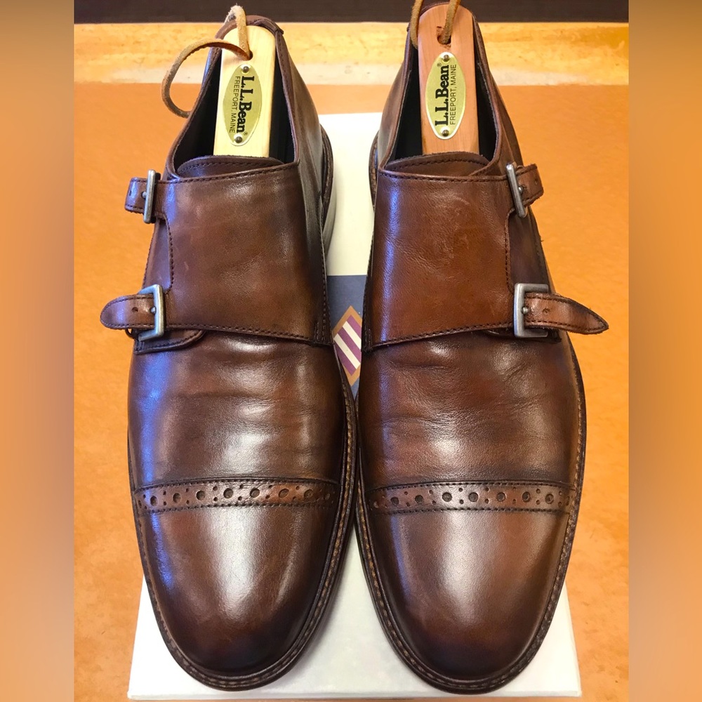 Joseph Abboud Mahogany Monk Straps